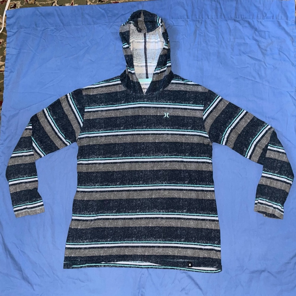 Hurley striped hooded top